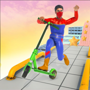 Super Hero Scooter Racing 3D