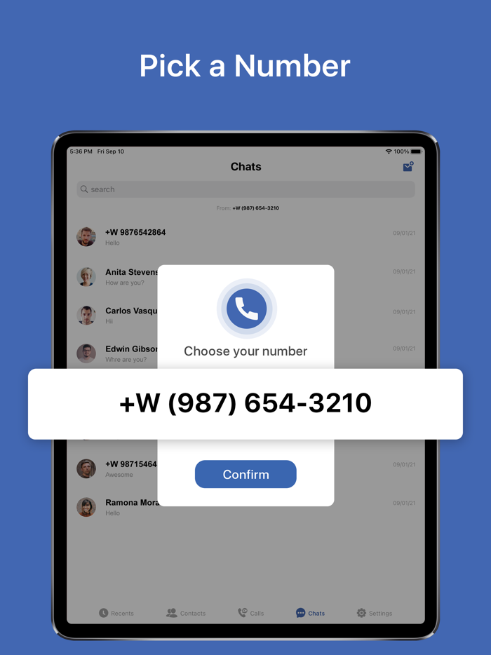 Text App CallingTexting Now