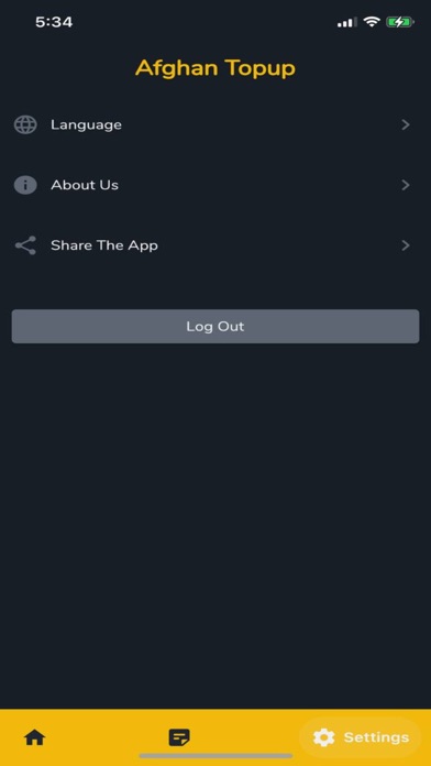 Afghan Topup Screenshot