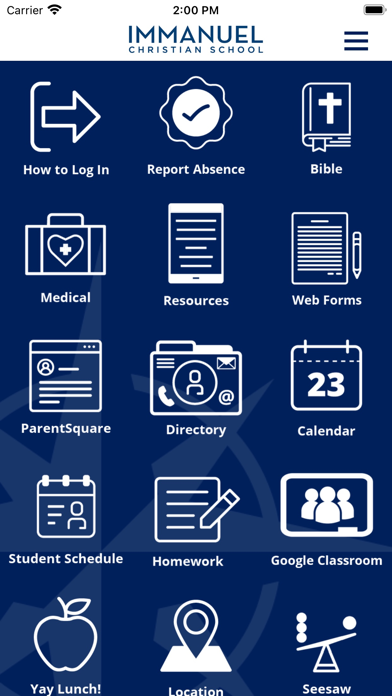 Immanuel Christian School Screenshot