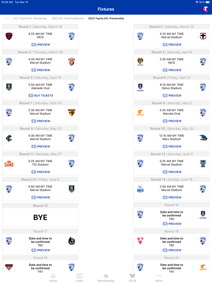 Western Bulldogs Official App