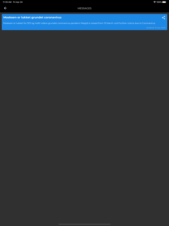 My Masjid Community iPad screenshot 6 - Utilities app
