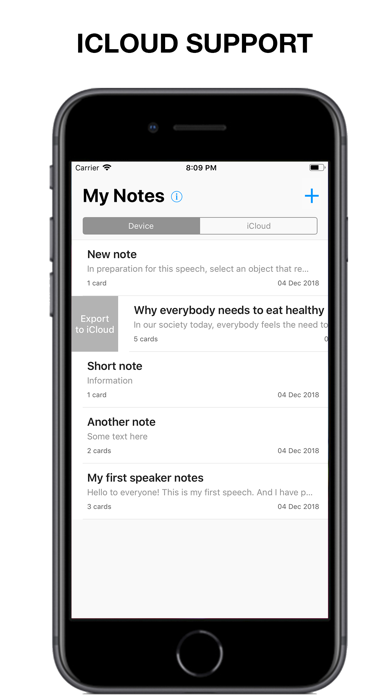 HintApp - Cue Cards & Notes Screenshot