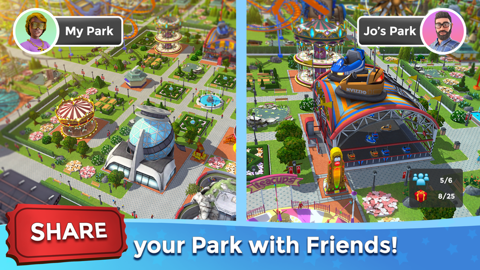 #6. RollerCoaster Tycoon® Touch™ (iOS) โดย: Atari