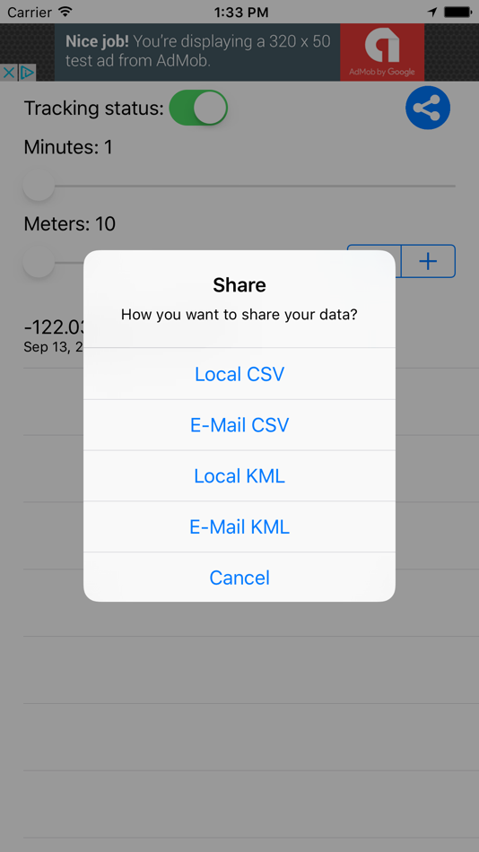 #3. KeepMyTrack Lite (iOS) 由: Ara Tecnologia SL