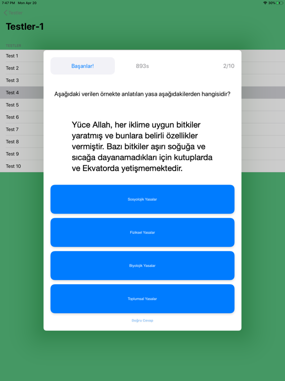 Screenshot #6 pour Din Kültürü-Ahlak Bilgisi 8
