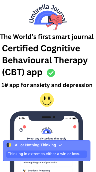 Umbrella Journal : Smart CBT Screenshot