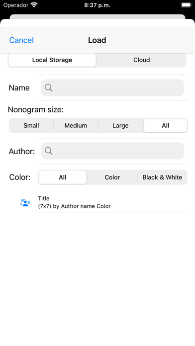 Nonogram Solver Plus Screenshot