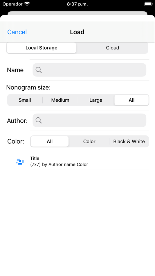 #4. Nonogram Solver Plus (iOS) 由: Antonio J. Gonzalez