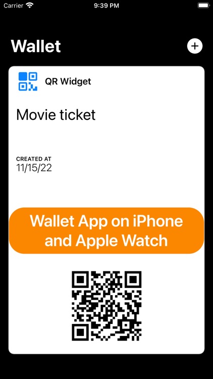 QR-code Widget: scanner reader