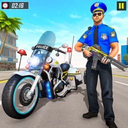 US Police Moto Bike Car Chase