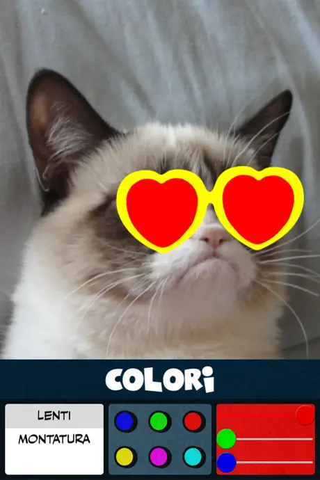 Occhiali Adesivi colorati