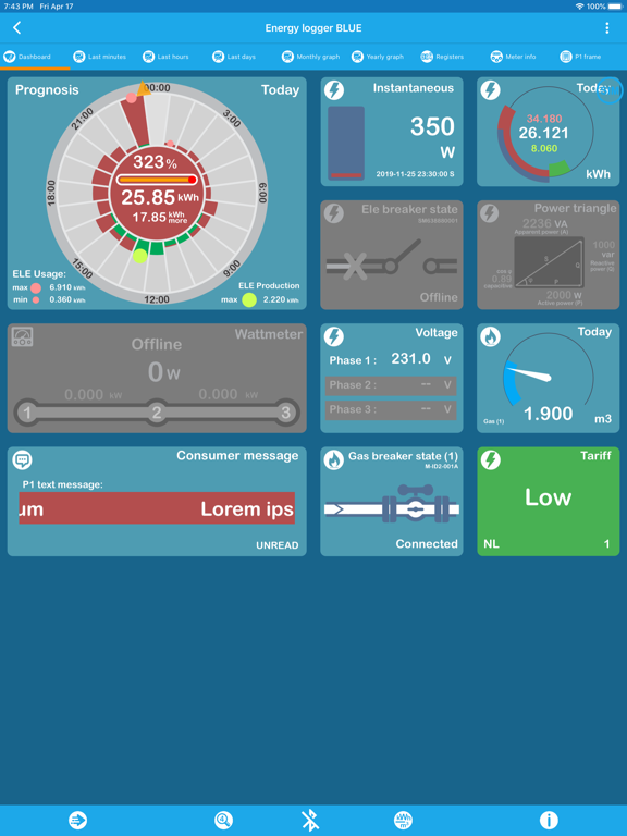 Screenshot #5 pour Energy logger BLUE
