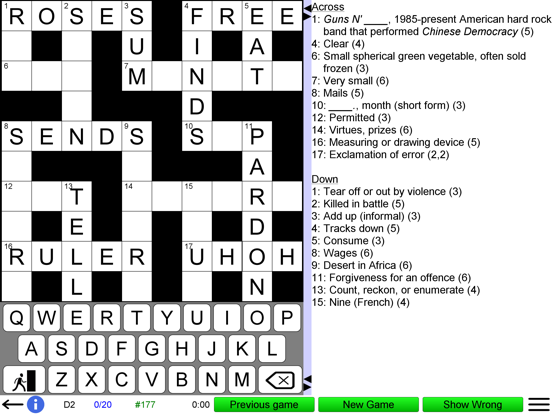 Crossword Unlimited + iPad screenshot 8 - Games app