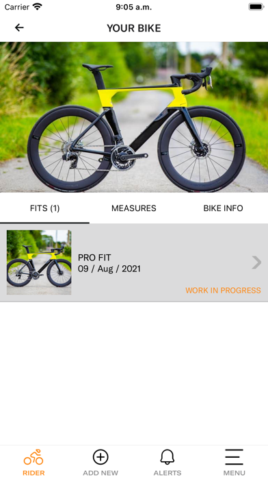FITR Bike Fitting Screenshot