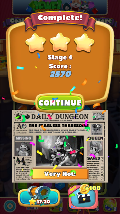Jewel Dungeon Match 3 Screenshot