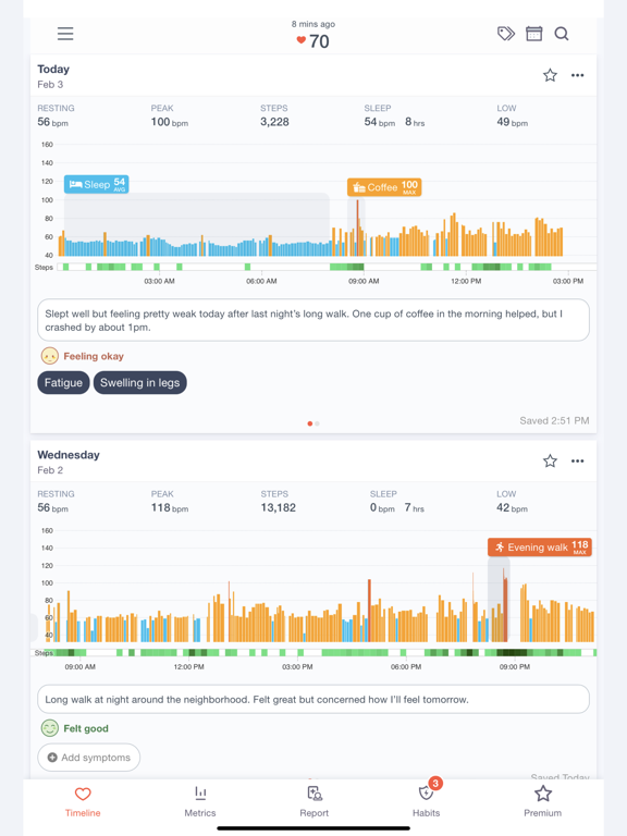 Screenshot #4 pour Cardiogram: Heart & BP Logger