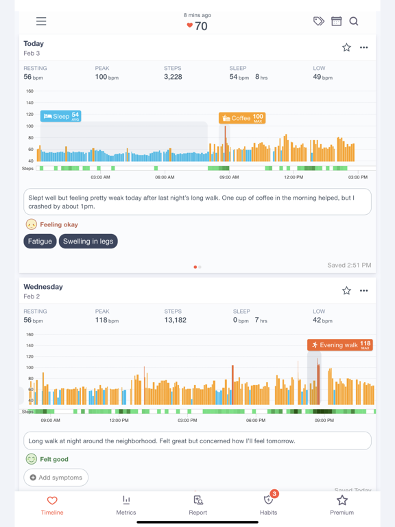 Screenshot #4 pour Cardiogram: Heart Rate Monitor