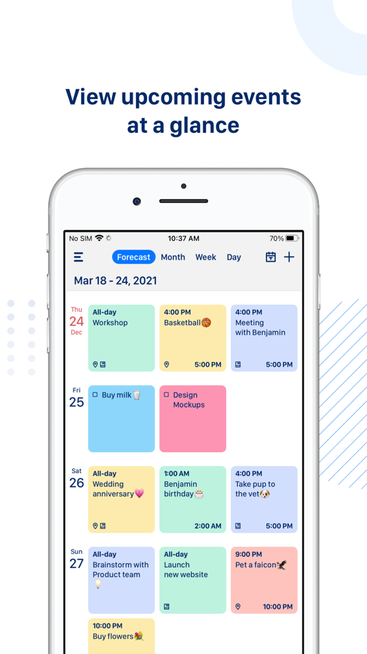 #3. Tiny Calendar: Planner & Tasks (iOS) 由: TinyWork Apps