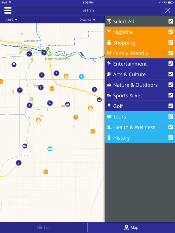 Visit Yuma, AZ! iPad screenshot 4 - Travel app