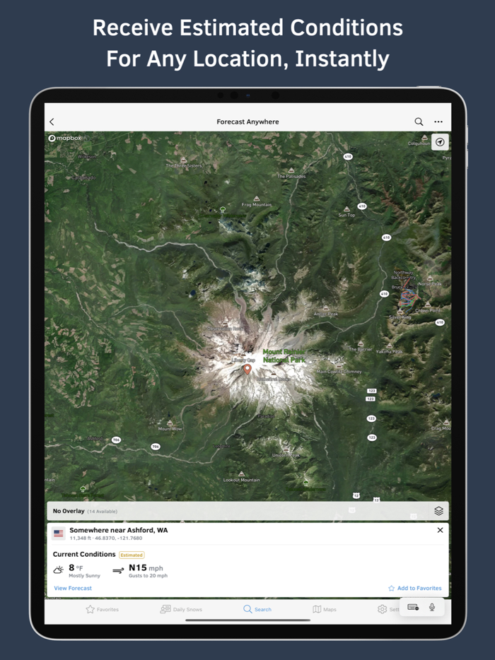 OpenSnow Forecast Anywhere