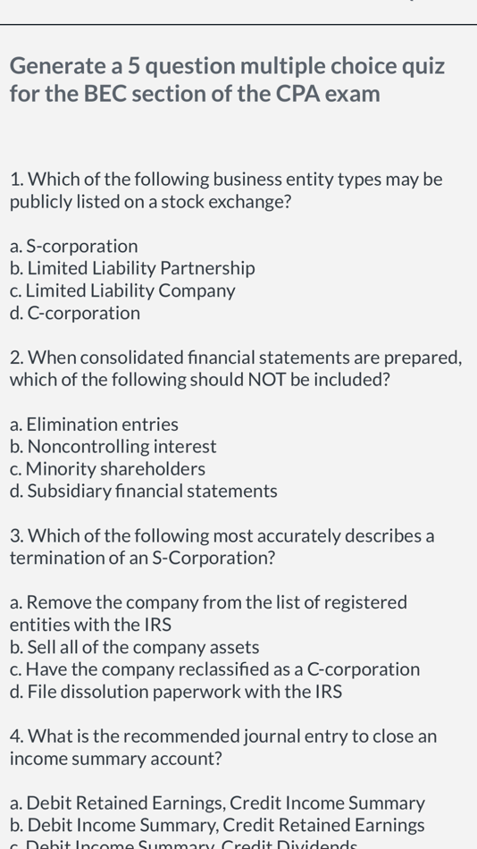 #3. CPA Exam AI (iOS) 由: Black Swan Group, LLC.