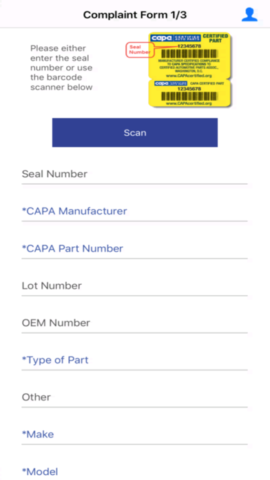 Capa Certified Parts Screenshot