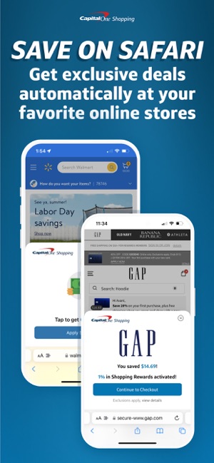 capital one shopping app for iphone