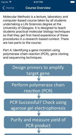 UofG Molecular Methods screenshot 2