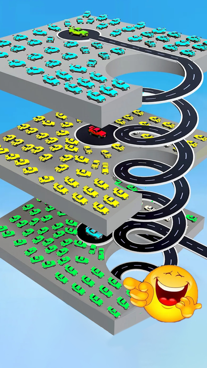 Car Parking Lot Traffic Jam