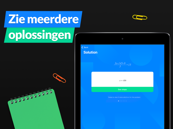 SnapCalc - Wiskunde Oplosser iPad app afbeelding 5