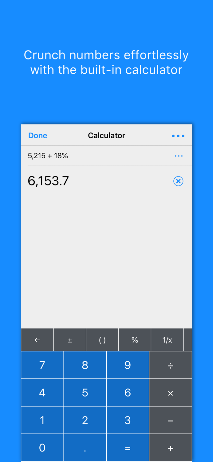 PowerOne calculator