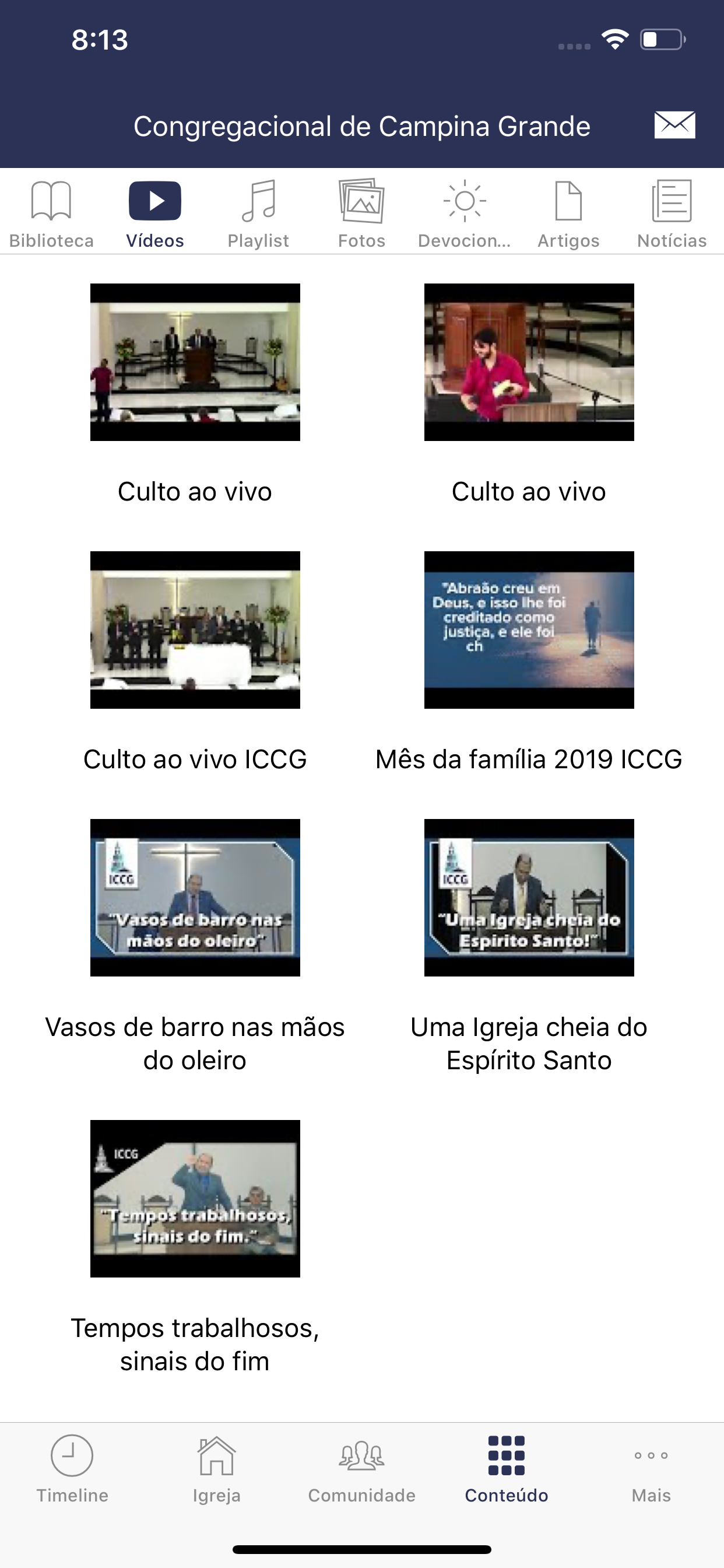 Congregacional Campina Grande screenshot 3