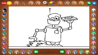 Coloring Robots Screenshot