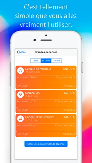 Capture d'écran de Daily Budget Original PRO sur iPhone 3