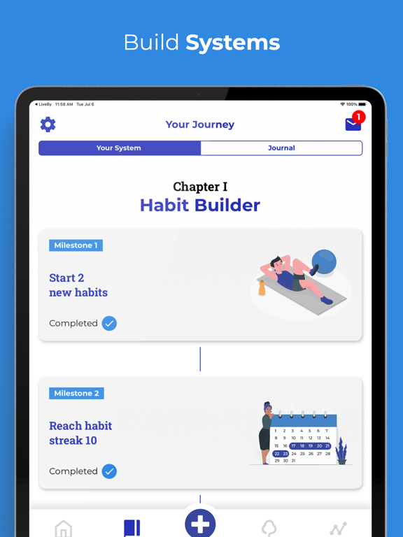 LiveBy: Good Habits & Routines iPad screenshot 4 - Productivity app