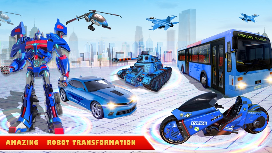 #1. Flying Robot Transformation (iOS) 由: Muhammad Salman