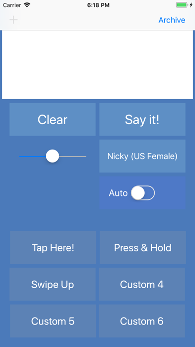 Talk For Me - Text to Speech Screenshot