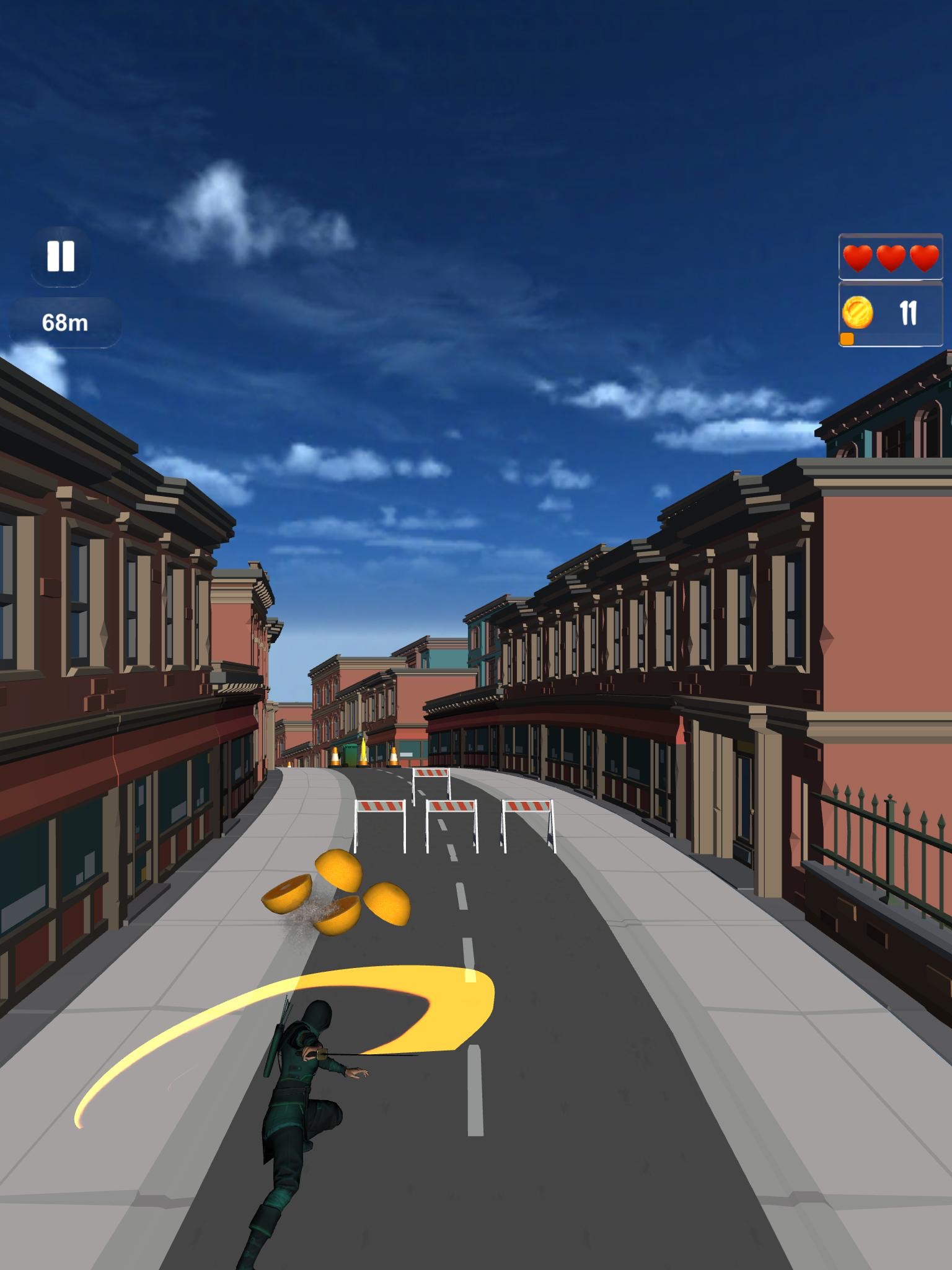 Ninja Run:Fruit Cutter 3d Game screenshot 2