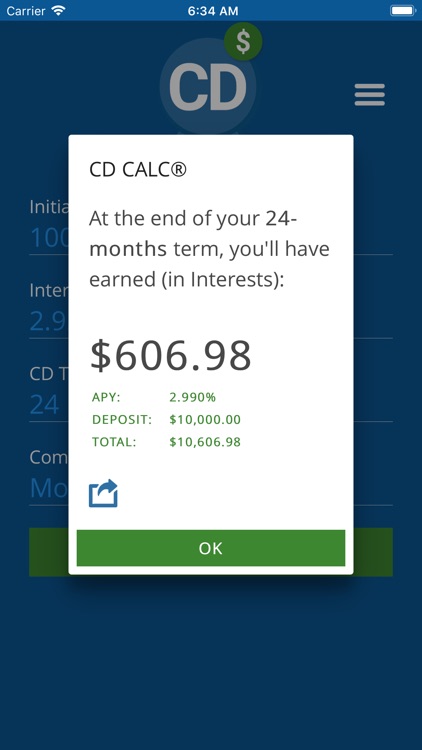 CD Calculator Pro