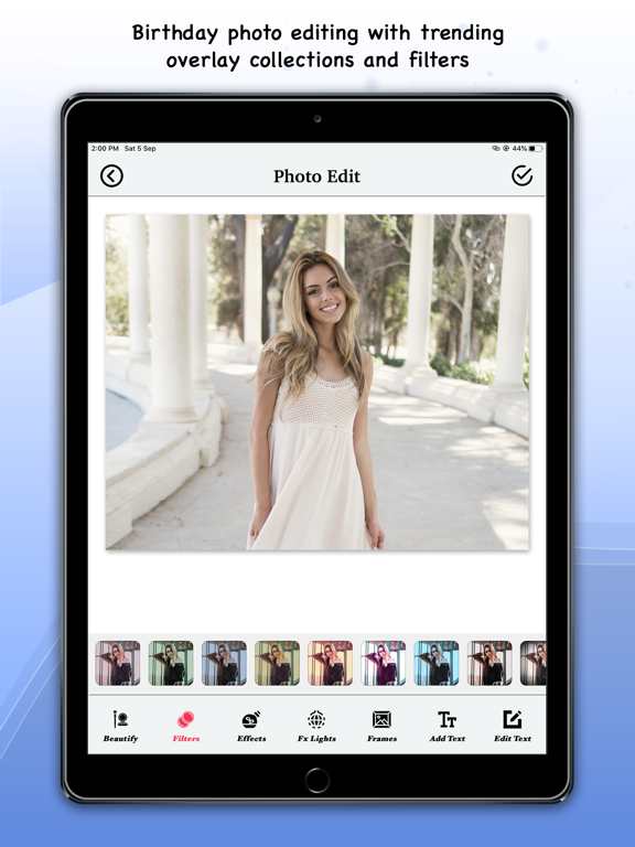 Birthday Music Video Maker iPad screenshot 9 - Photo & Video app