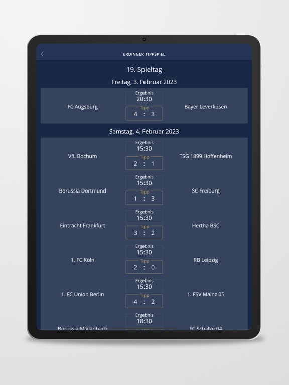 Screenshot #6 pour ERDINGER Tippspiel