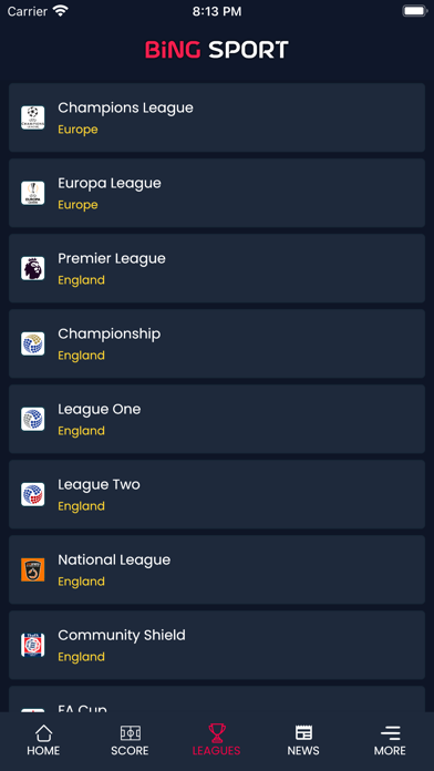 Bingsport - Soccer TV Screenshot