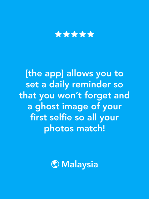 Selfie A Day - Everyday Photo iPad screenshot 4 - Photo & Video app