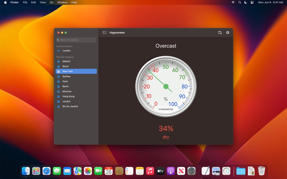 #2. Hygrometer - Check humidity (macOS) 由: LionsApp di Nallbati Elton