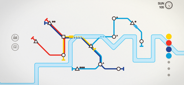 Екранна снимка на Mini Metro