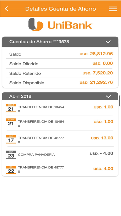 UniBank Screenshot