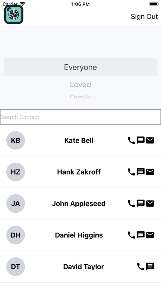 #1. Social Brain Contacts (iOS) By: Eric Swanson