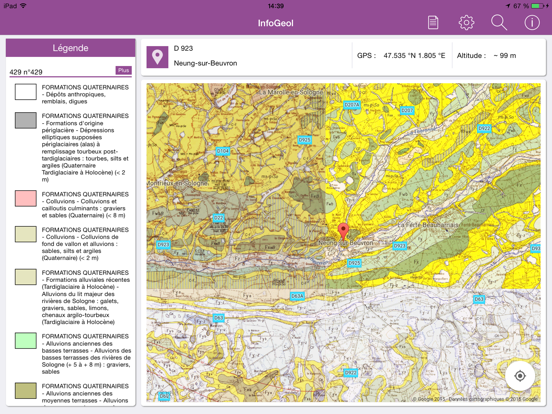 InfoGeol iPad screenshot 4