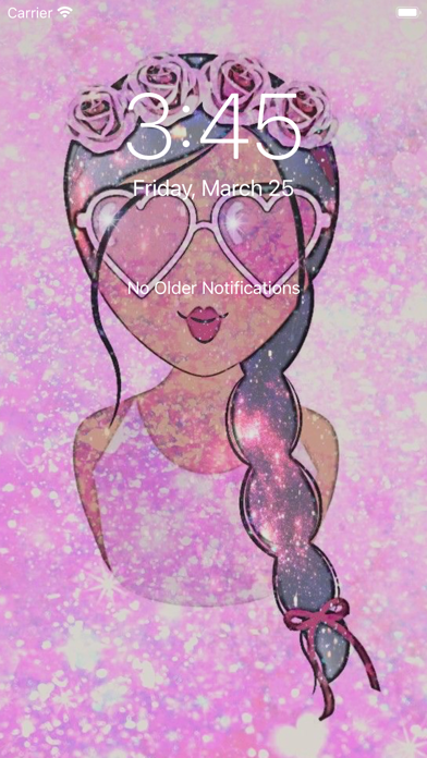 Girl Glitter Wallpaper - HD Screenshot